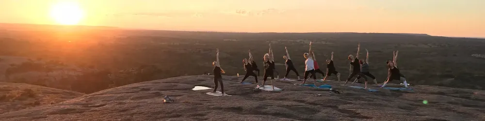 Yoga at Enchanted Rock State Natural Area
